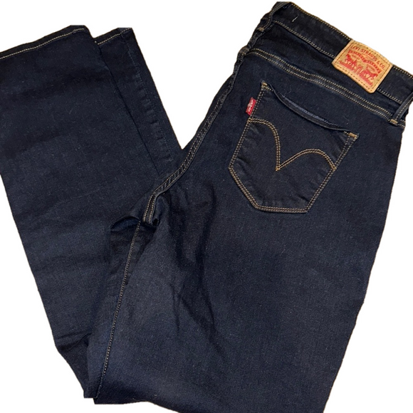 Levi's Denim - Levi's CLASSIC MID RISE SKINNY DARK Blue Jeans